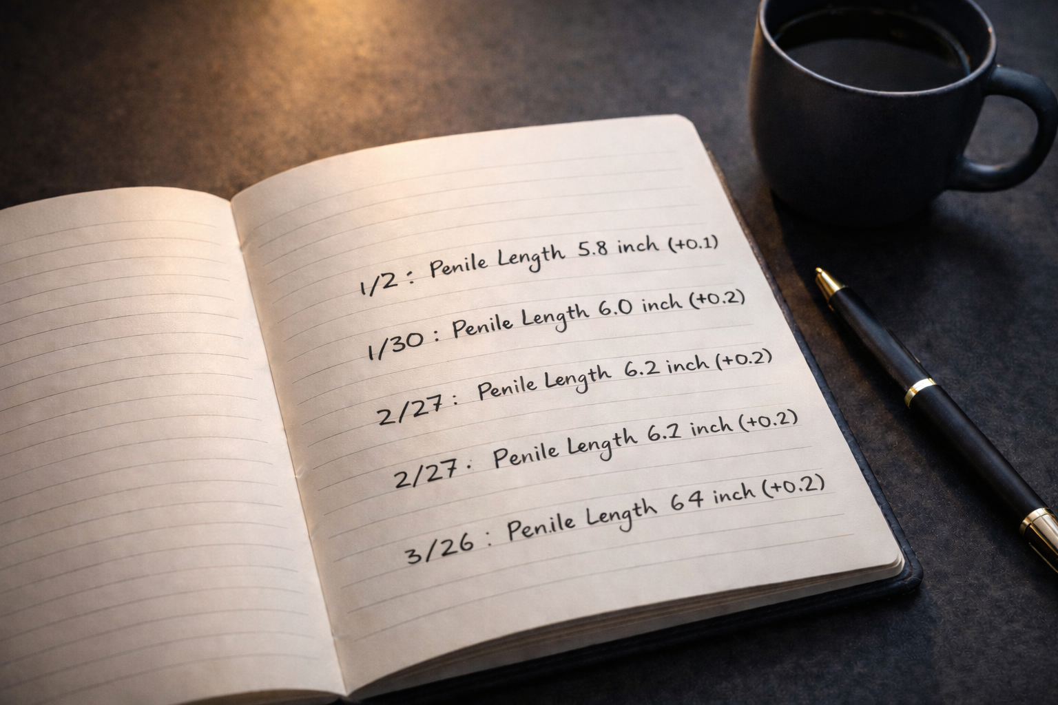 Track and measure your male enhancement progress